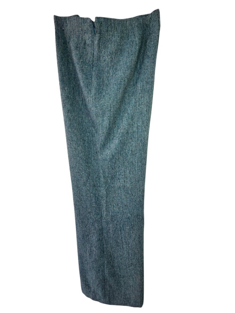 Chadwicks Vintage Aqua Teal Tweed Dress Pants Women 8P Petite Lined Straight Leg